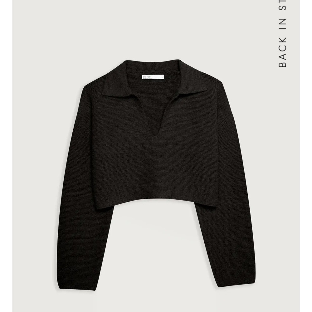 OAK+FORT collared knit sweater